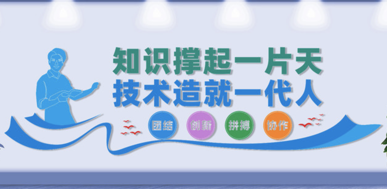 企業(yè)公司大氣科技領(lǐng)先文化墻設(shè)計(圖3) 企業(yè)文化墻設(shè)計